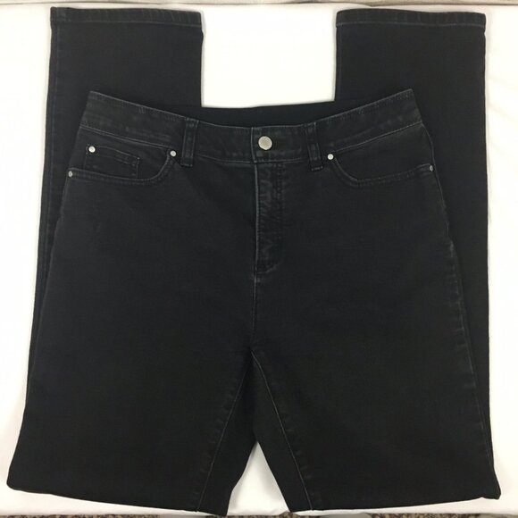 Chico's Fabulously Slimming Black Jeans Size 0.5 - Picture 2 of 13